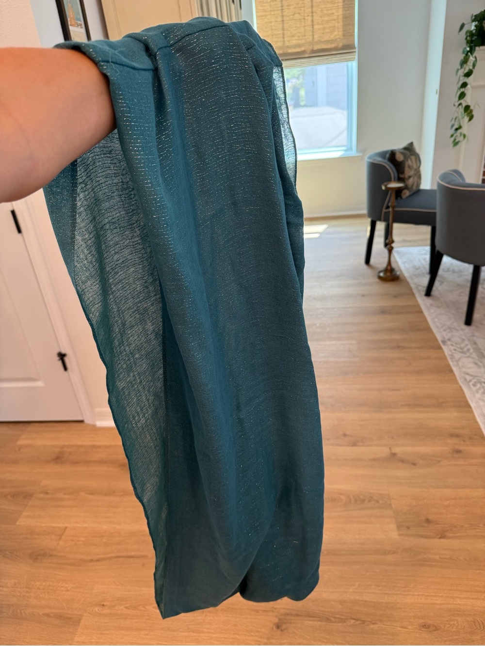 Blue Infinity Scarf - Picture 3 of 5